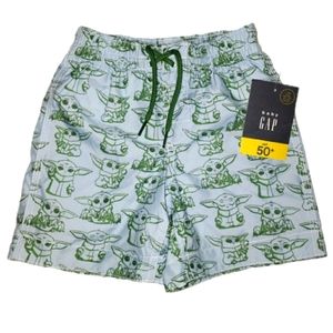 Baby Yoda Swim Trunks 2T